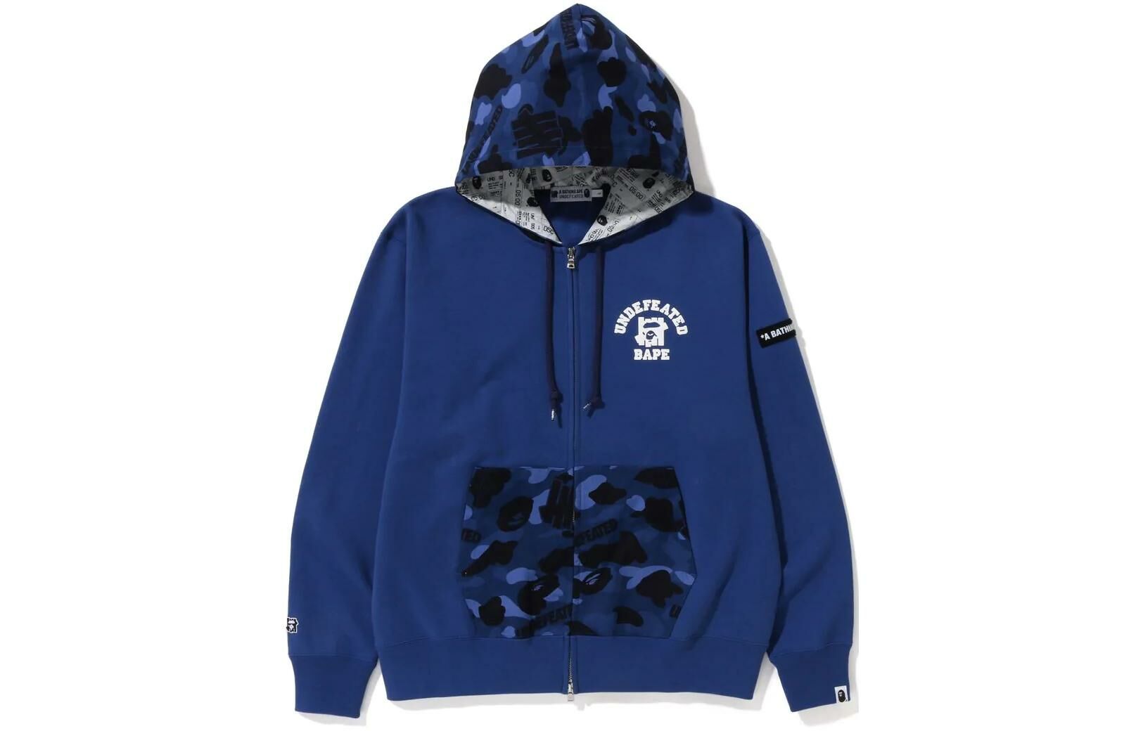 【代購】A BATHING APE X Undefeated Color Camo Relaxed Zip Hoodie