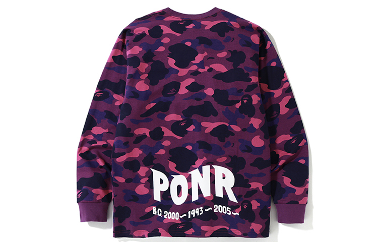 【代購】A BATHING APE Color Camo Shark L/S Tee