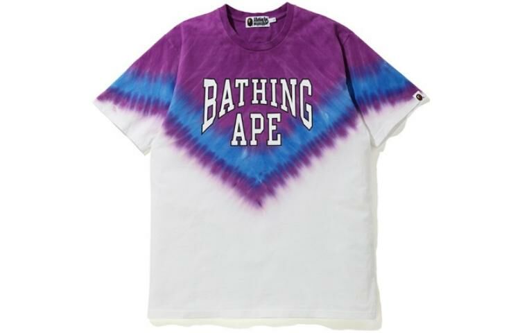 【代購】A BATHING APE Curved Logo Tie Dye Tee