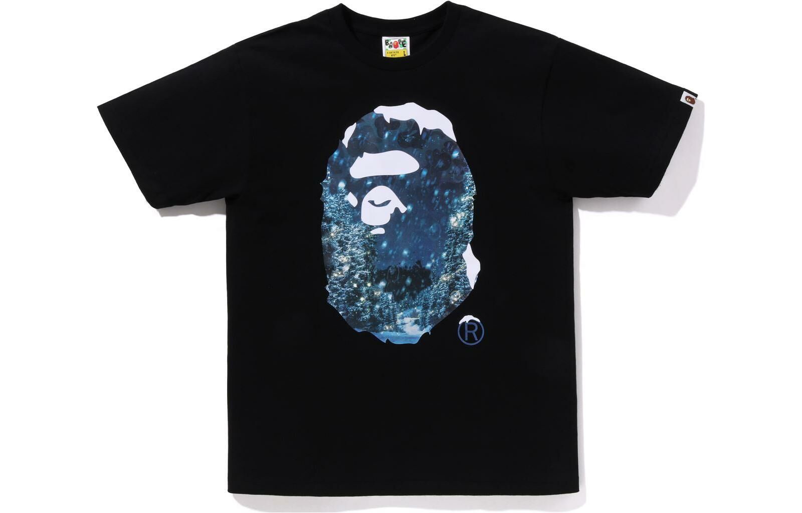 【代購】A BATHING APE Christmas Photo Ape Head Tee