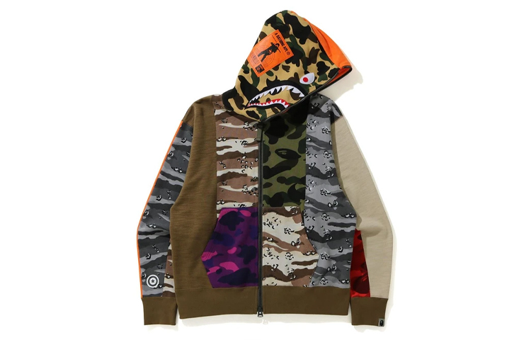 【代購】A BATHING APE Shark Series Sweatshirt Men's Camouflage