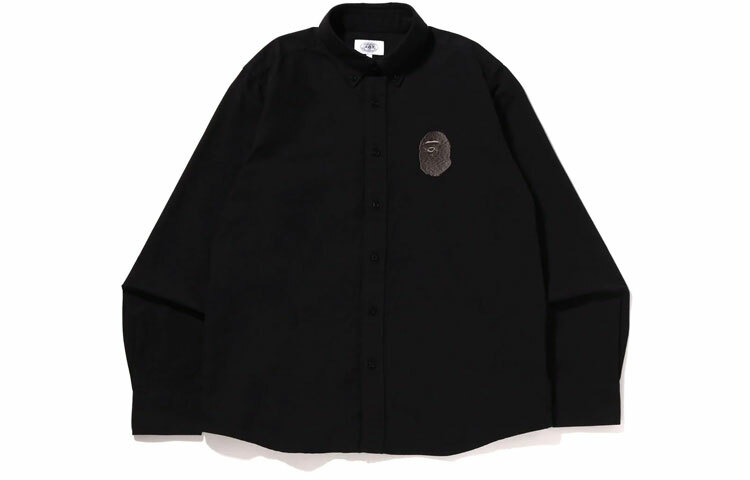 【代購】A BATHING APE Large Ape Head Oxford Bd Shirt