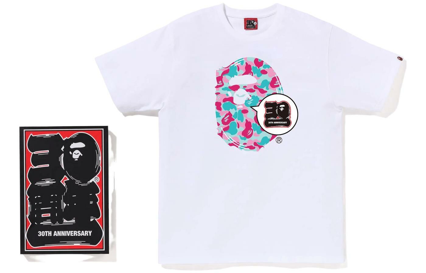 【代購】A BATHING APE Bape SS23 30th Anniversary Collection T Shirts Unisex White
