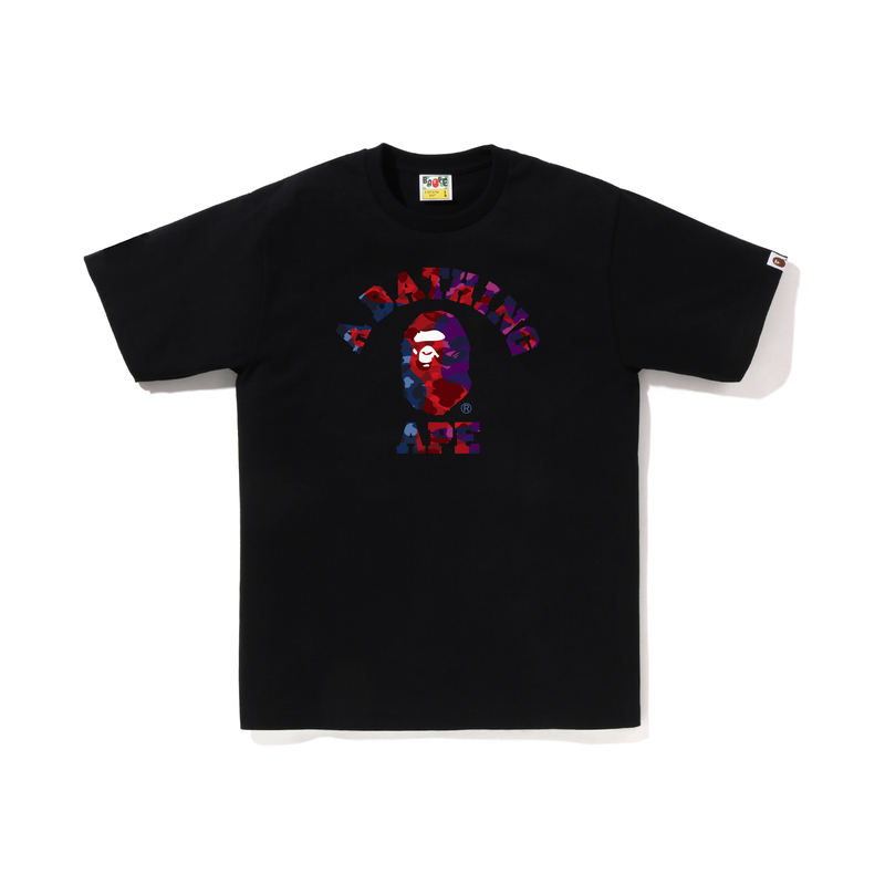 【代購】A BATHING APE Color Camo Crazy College Tee
