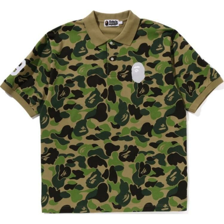 【代購】A BATHING APE Abc Camo Large Ape Head Polo