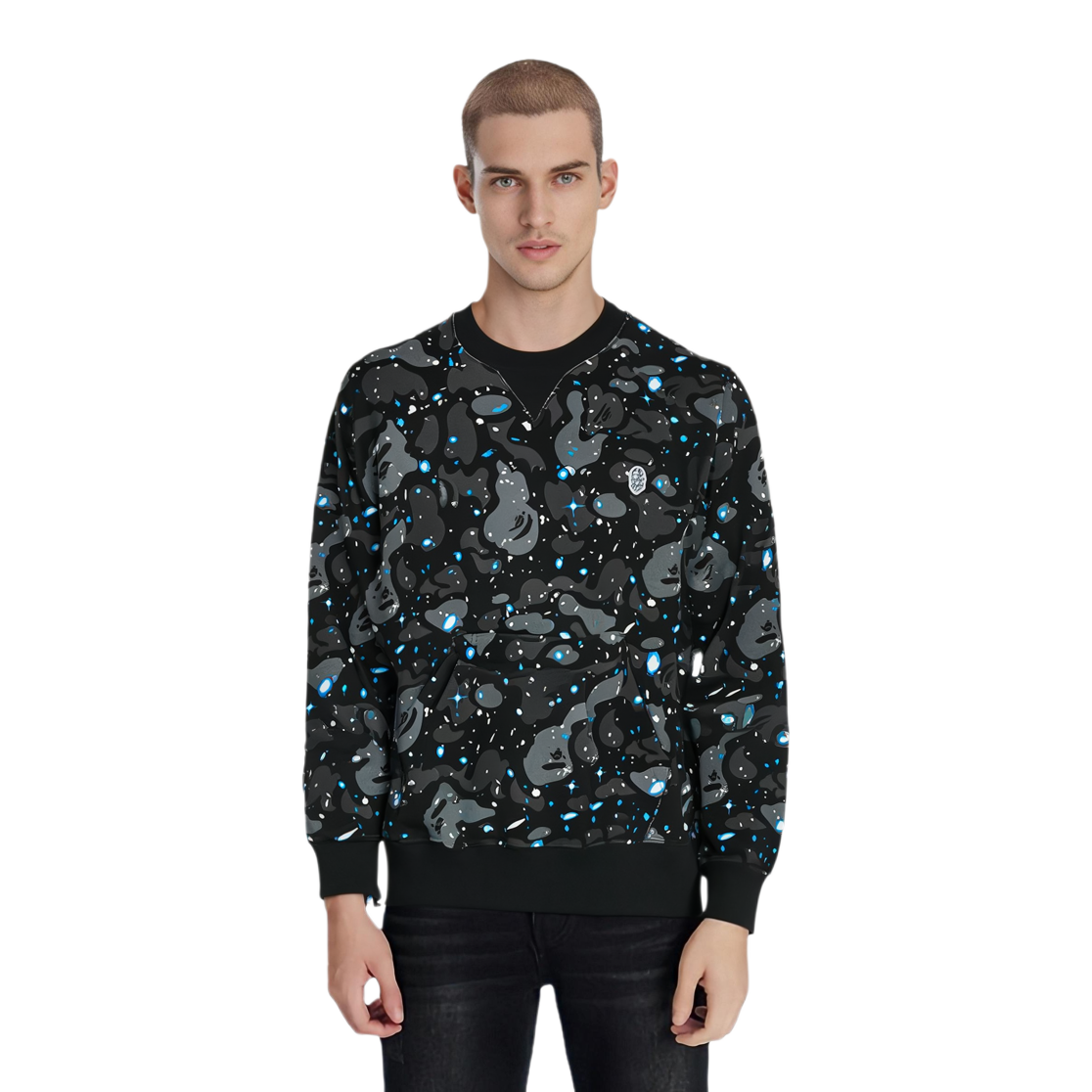【代購】A BATHING APE Relaxed Space Camo Crewneck