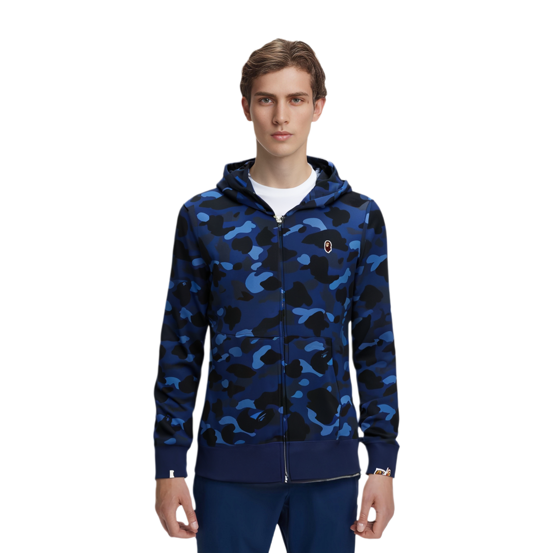 【代購】A BATHING APE Color Camo Swarovski Ape Head Hoodie