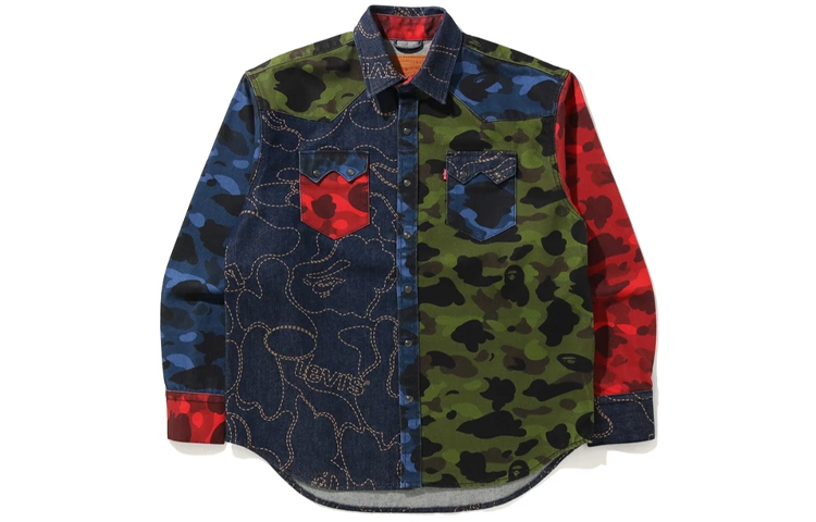 【代購】A BATHING APE X Levi's Camo Jacket