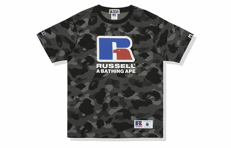 【代購】A BATHING APE X Russell Color Camo Tee