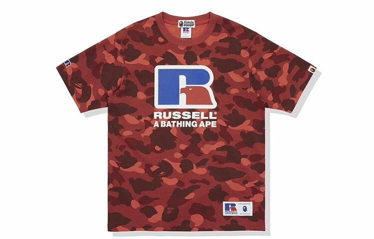【代購】A BATHING APE X Russell Color Camo Tee