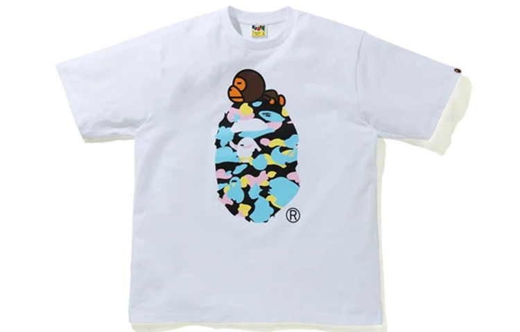 【代購】A BATHING APE New Multi Camo Milo On Ape Relaxed Tee