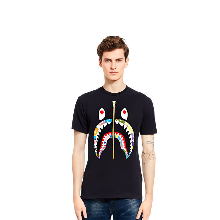 【代購】A BATHING APE Multi Camo Shark Tee