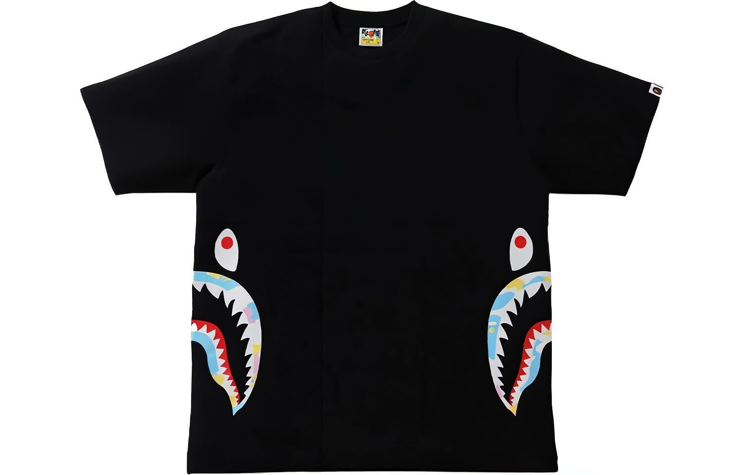 【代購】A BATHING APE Multi Camo Side Shark Relaxed Tee