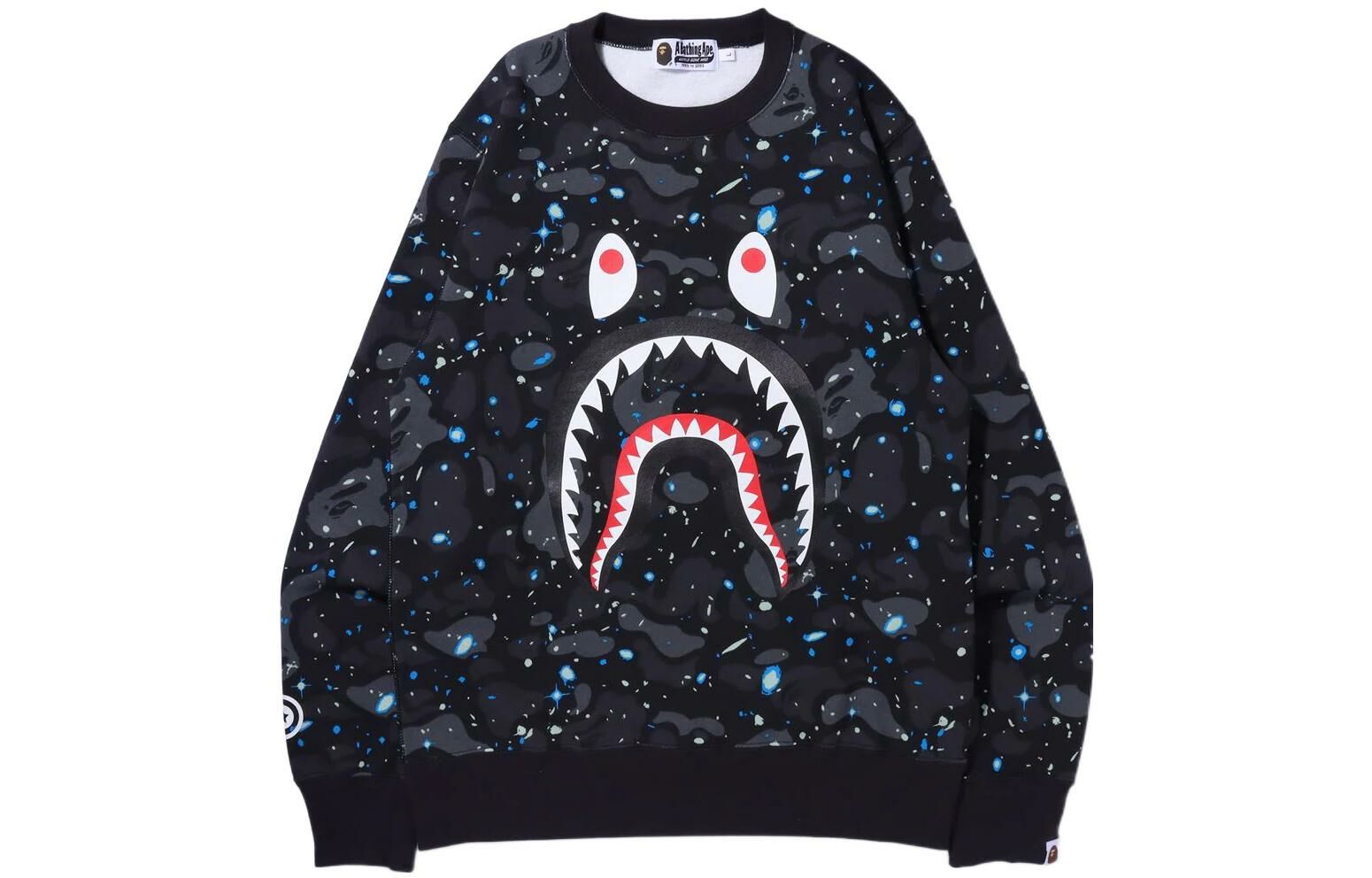 【代購】A BATHING APE Space Camo Shark Crewneck
