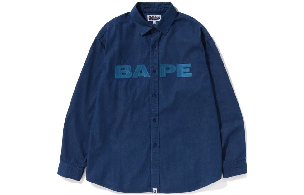 【代購】A BATHING APE Denim Loose Fit Shirt