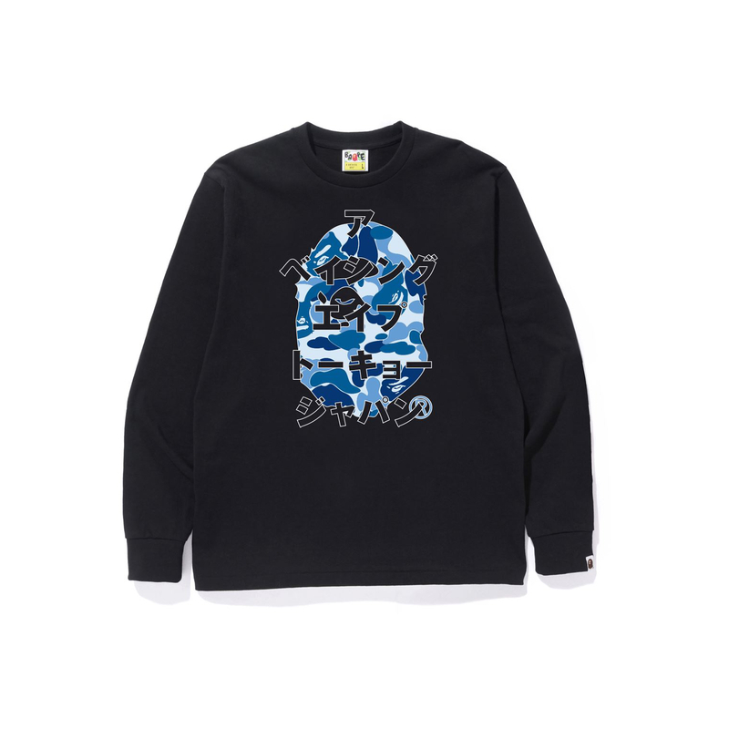 【代購】A BATHING APE Abc Camo Japanese Letters Long Sleeve Tee