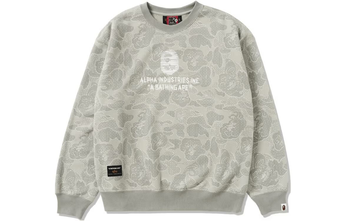 【代購】A BATHING APE X Alpha Industries Crewneck Sweater