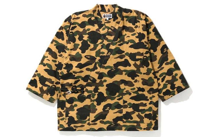 【代購】A BATHING APE 1st Camo Kimono Shirt