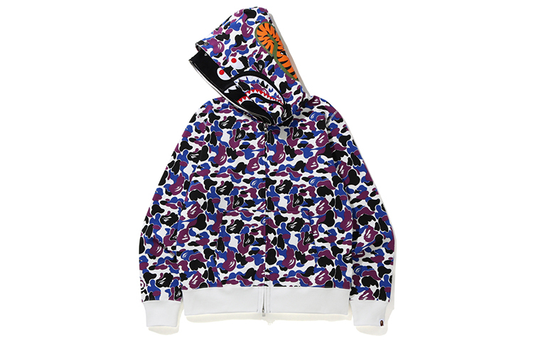 【代購】A BATHING APE Hong Kong 15th Anniversary Tiger Shark Half Full Zip Hoodie