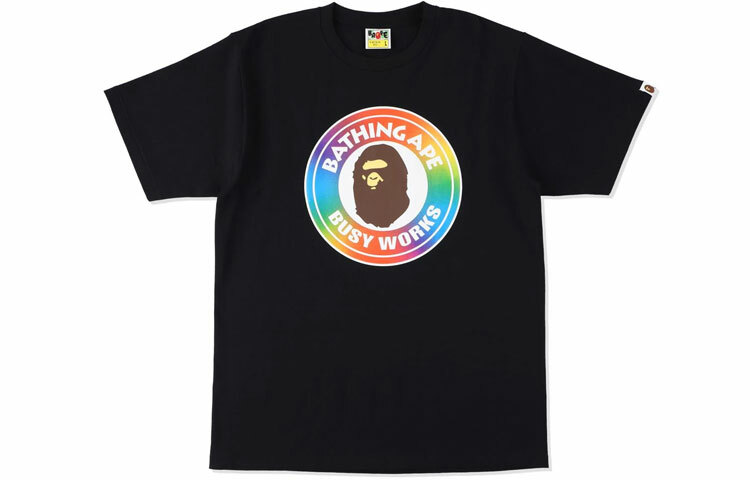 【代購】A BATHING APE Rainbow Busy Works Tee