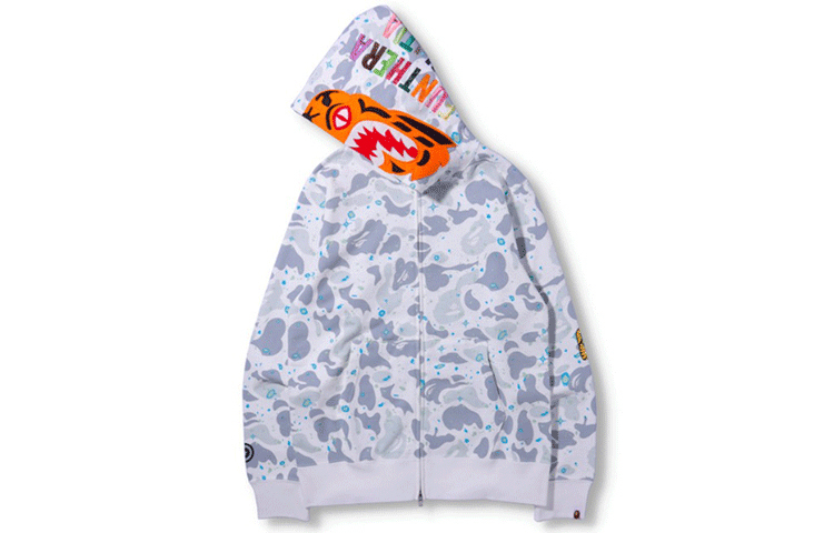 【代購】A BATHING APE Space Camo Tiger Full Zip Hoodie