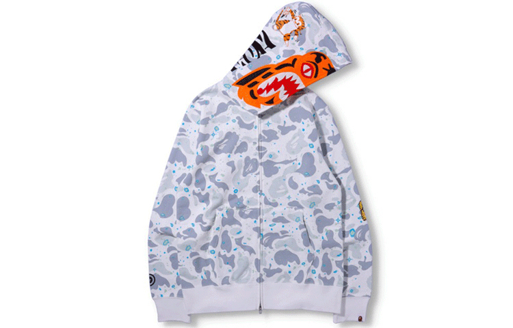 【代購】A BATHING APE Space Camo Tiger Full Zip Hoodie