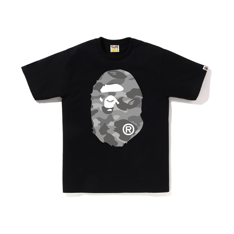 【代購】A BATHING APE Honeycomb Camo Big Ape Head Tee