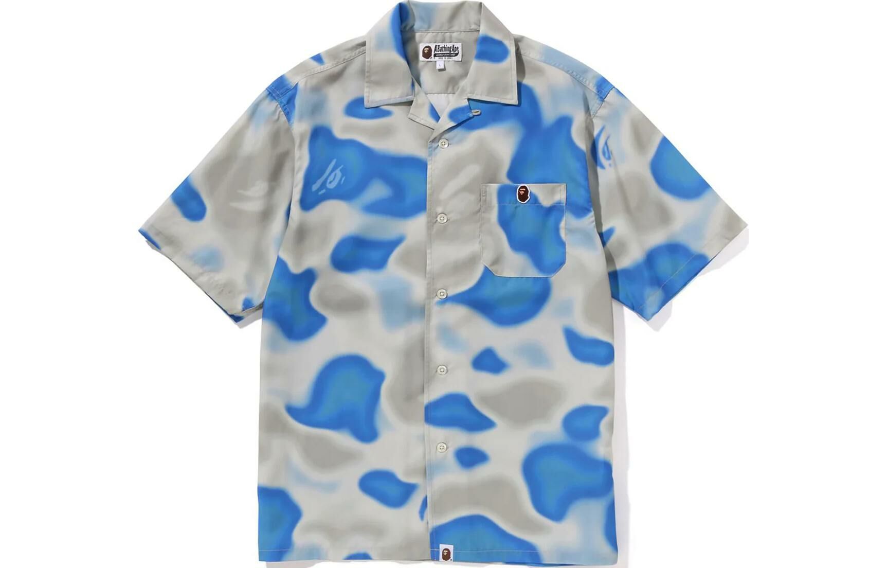 【代購】A BATHING APE Liquid Camo One Point Shirt