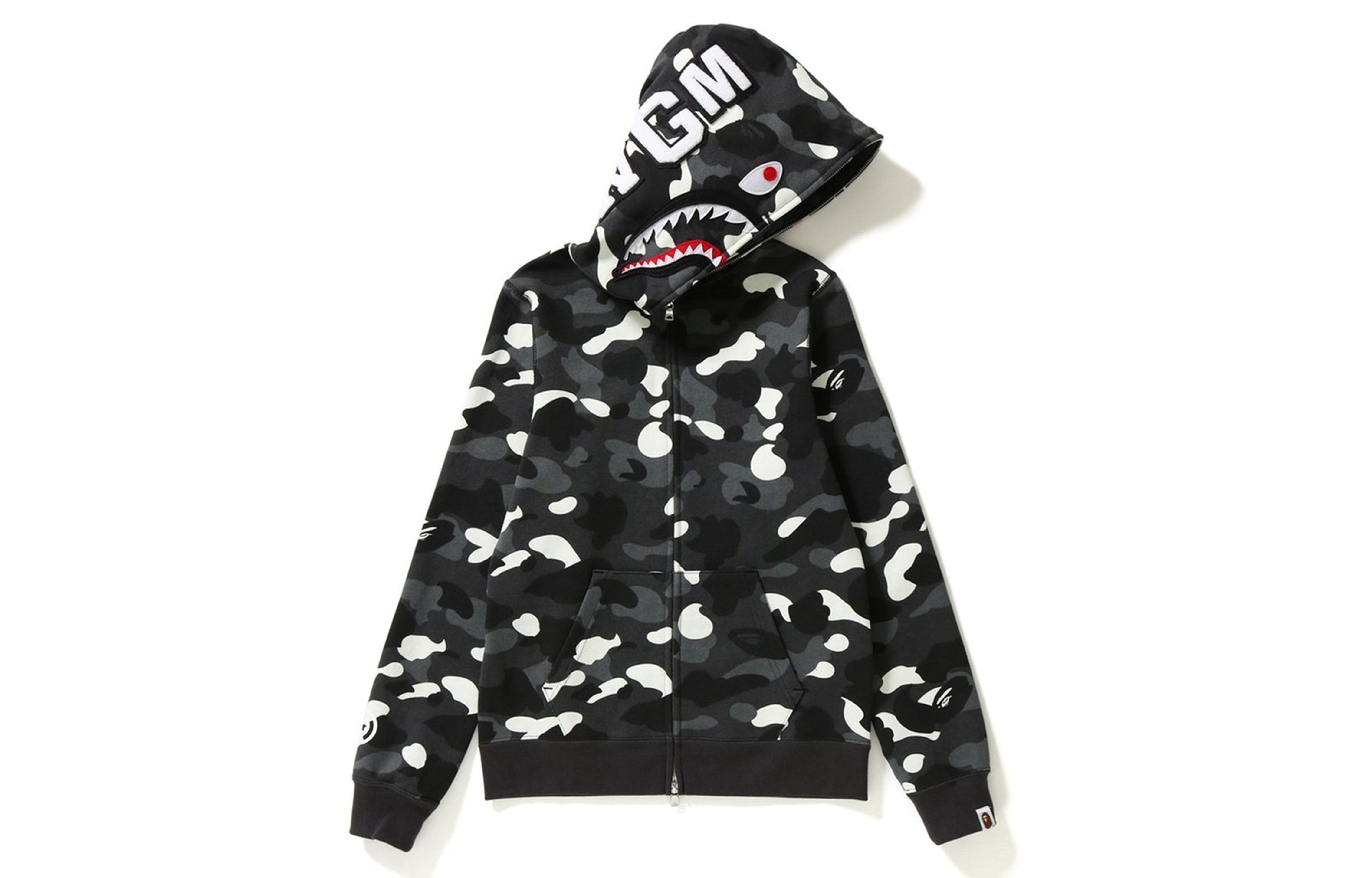 【代購】A BATHING APE City Camo Shark Full Zip Hoodie