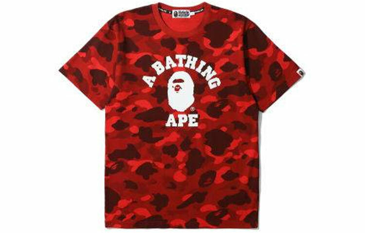 【代購】A BATHING APE Color Camo College Tee
