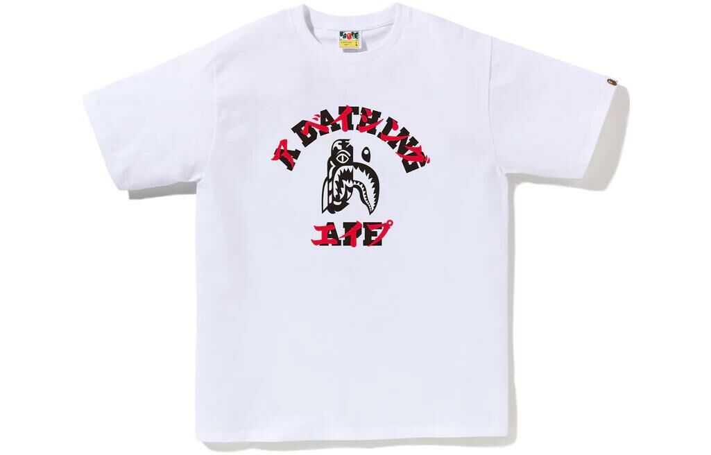 【代購】A BATHING APE Tiger Shark Japanese Letter Tee