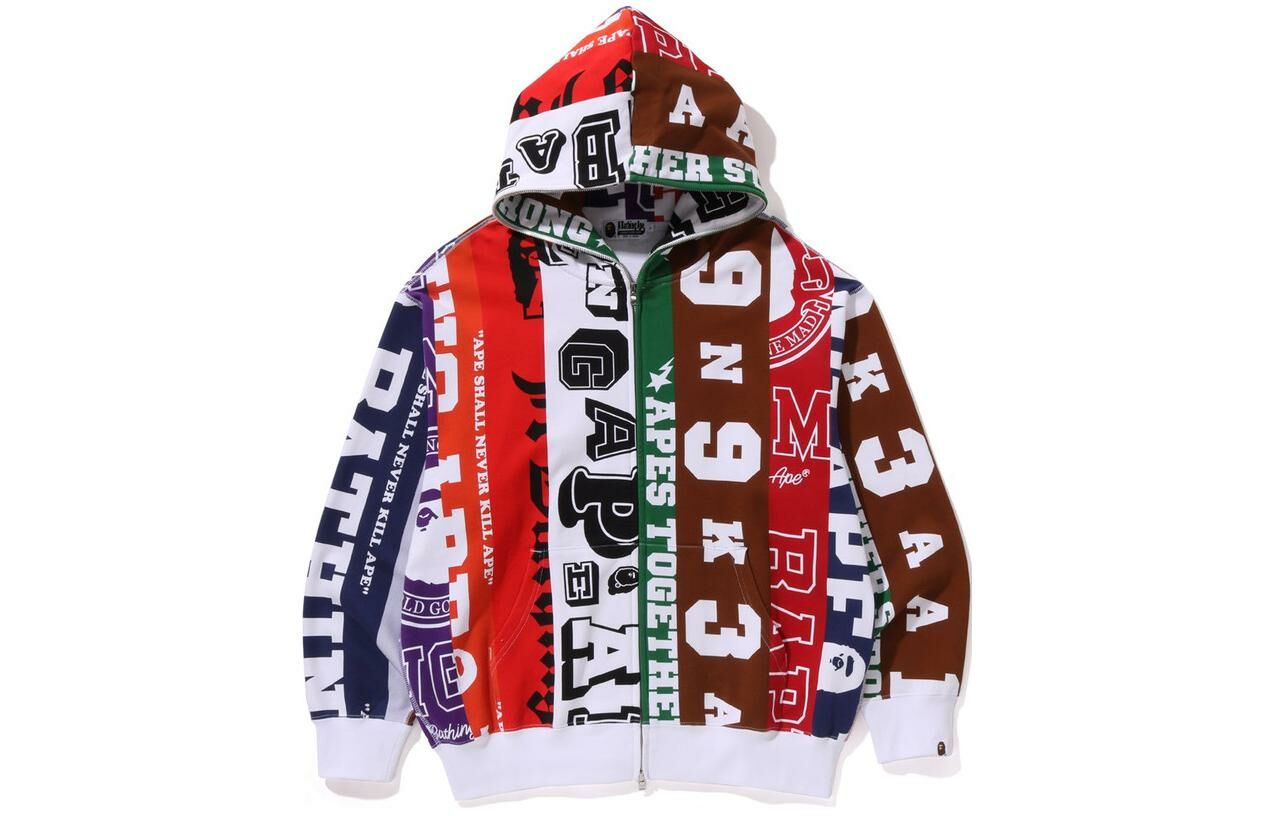 【代購】A BATHING APE Fans Scarf Full Zip Hoodie