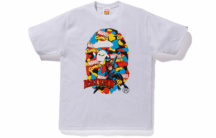 【代購】A BATHING APE X Marvel Comics Camo Back Widow Tee