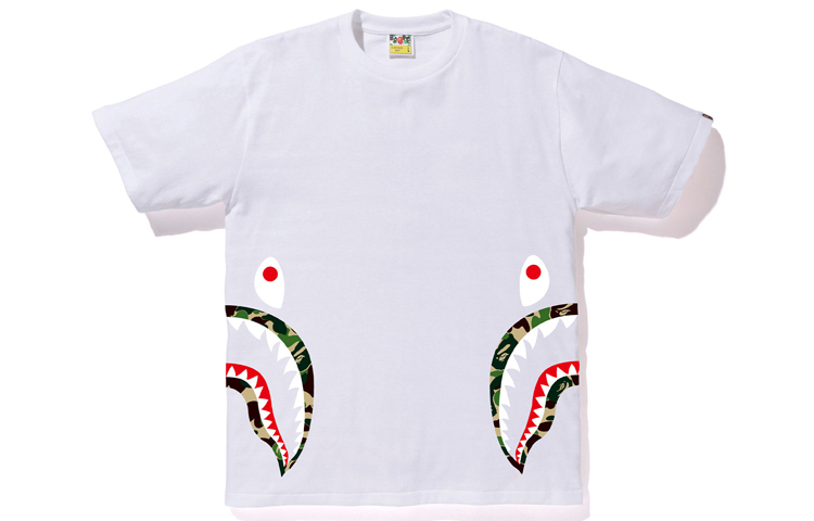 【代購】A BATHING APE Side Shark Tee