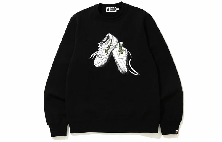 【代購】A BATHING APE Abc Camo Bapesta Crewneck