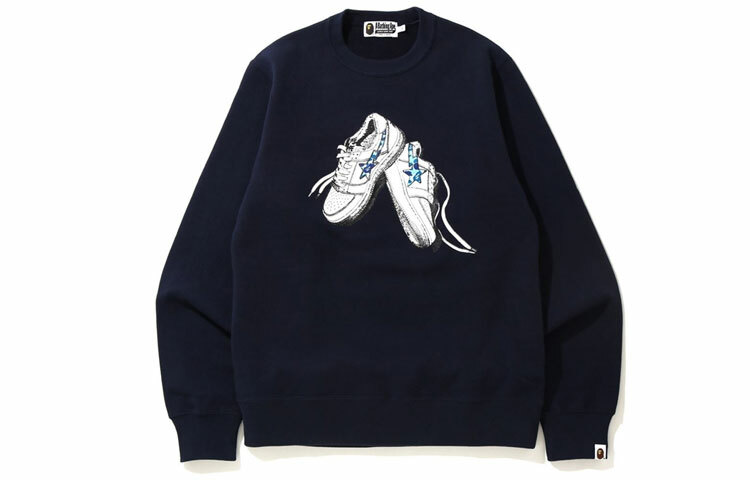 【代購】A BATHING APE Abc Camo Bapesta Crewneck