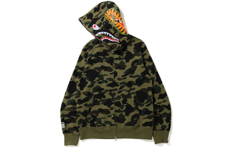 【代購】A BATHING APE Desert Camo Shark Full Zip Hoodie