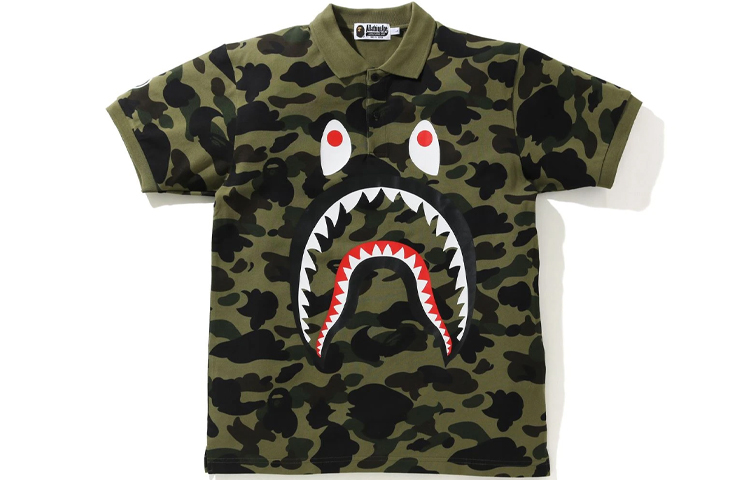 【代購】A BATHING APE 1st Camo Shark Polo