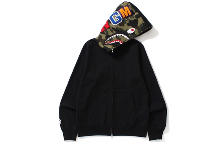 【代購】A BATHING APE Shark Full Zip Hoodie Camo Hood