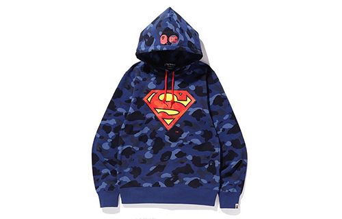 【代購】A BATHING APE X Dc Superman Color Camo Pullover Hoodie
