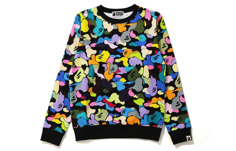 【代購】A BATHING APE Multi Camo Wide Fit Crewneck