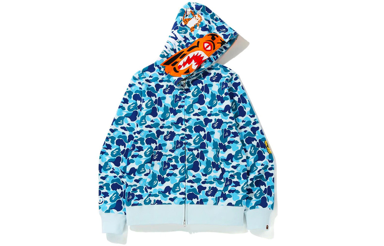 【代購】A BATHING APE ABC Camo Tiger Full Zip Hoodie Unisex MULTI