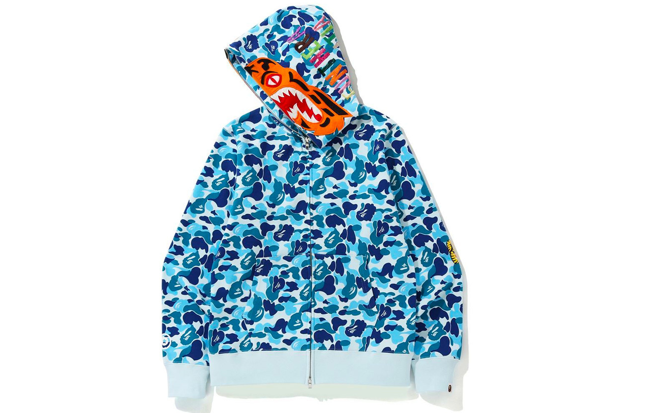 【代購】A BATHING APE ABC Camo Tiger Full Zip Hoodie Unisex MULTI