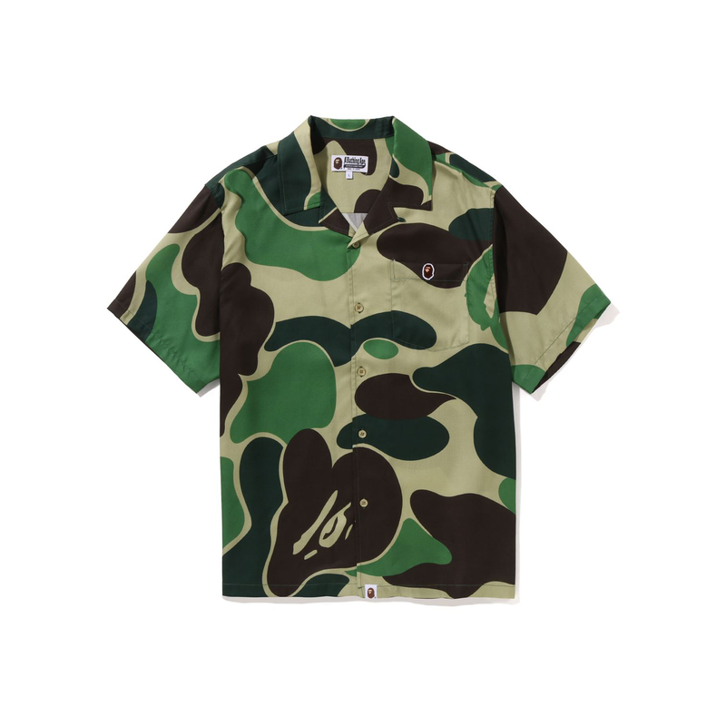 【代購】A BATHING APE Abc Camo Open Collar Shirt