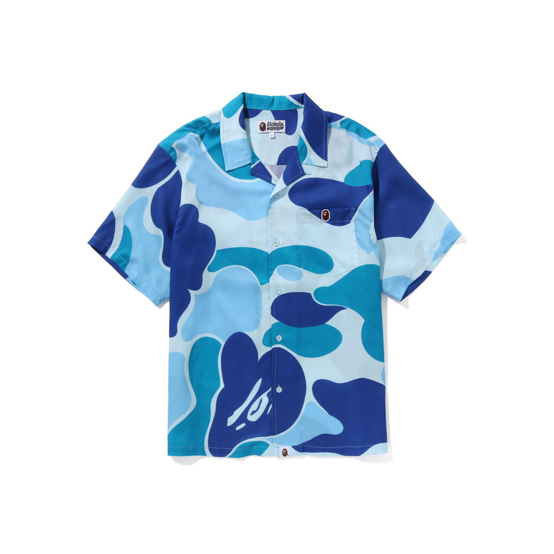 【代購】A BATHING APE Abc Camo Open Collar Shirt