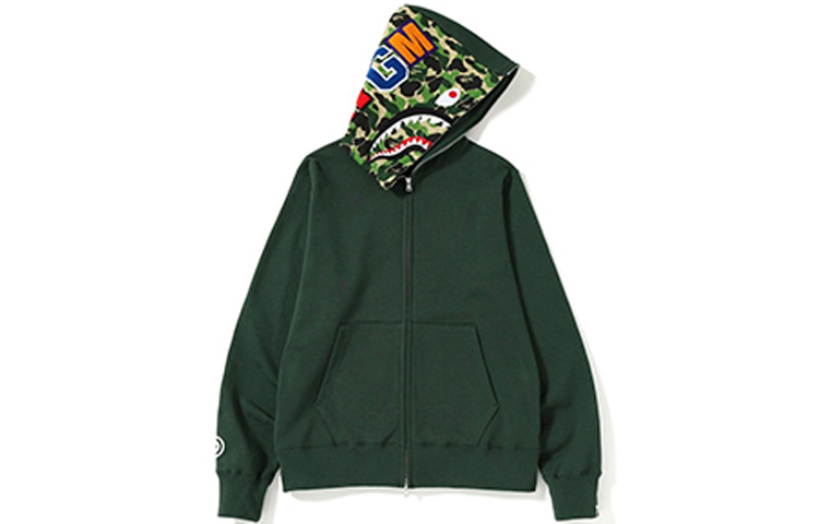 【代購】A BATHING APE Milo Camo Milo Shark Full Zip Hoodie
