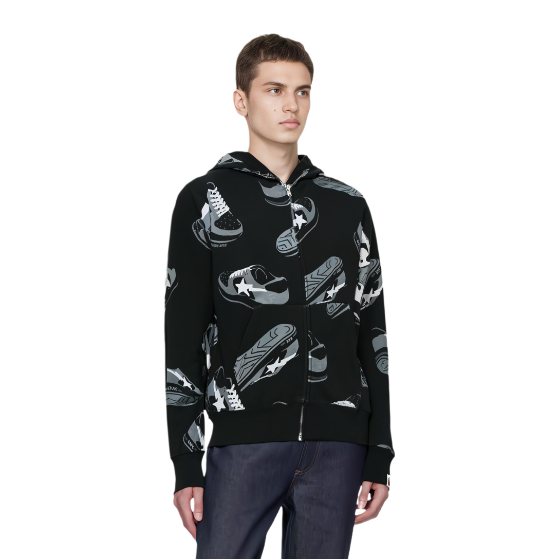 【代購】A BATHING APE Sta Random Full Zip Hoodie