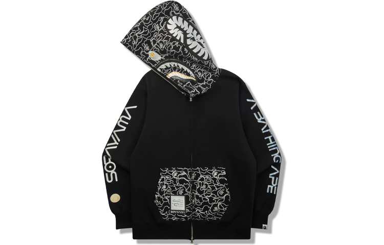 【代購】A BATHING APE X Hajime Sorayama Shark Full Zip Hoodie