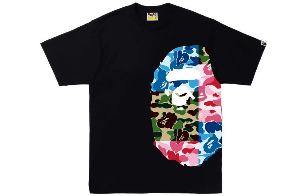 【代購】A BATHING APE Abc Camo Crazy Side Big Ape Head Tee