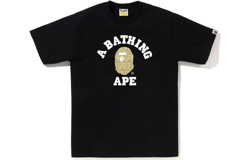 【代購】A BATHING APE Logo print Cotton T shirt